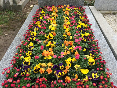 Grabgestaltung Saisonbepflanzung Frühling - (Nr. 8)