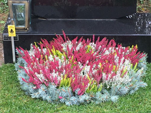 Grabgestaltung Saisonbepflanzung Herbst - (Nr. 1)